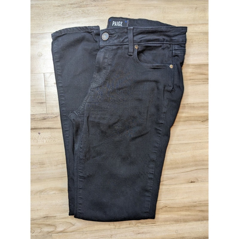 Paige Verdugo Ultra Skinny Black Shadow Jeans Women's 29 Pants Stretchy USA Babe - Picture 11 of 14